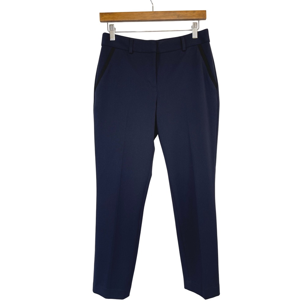 Express Columnist Ankle Pants 4R Blue Stretch Classic Career Office Business